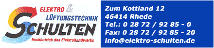 Elektro & Lüftungstechnik Schulten GmbH & Co. KG - Fachbetrieb des Elektrohandwerks - 